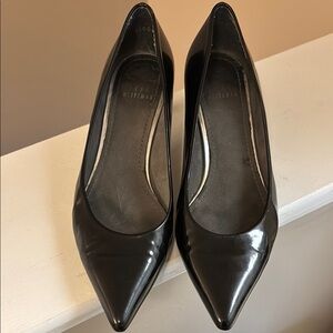 Stuart Weitzman Black Patent Leather Pumps size 7.5/8